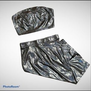 Crop top and skirt set